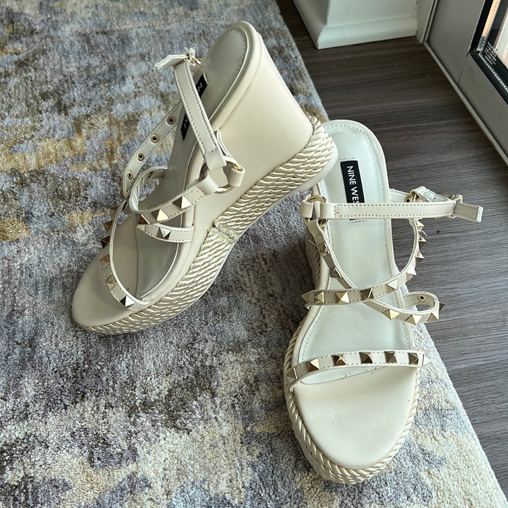 Nine West rock stud espadrilles
